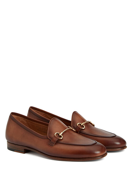 Taba Kadın Deri Loafer - Görsel 3