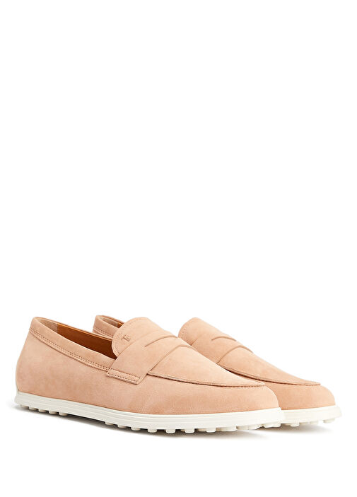 Bej Kadın Deri Loafer - Görsel 3