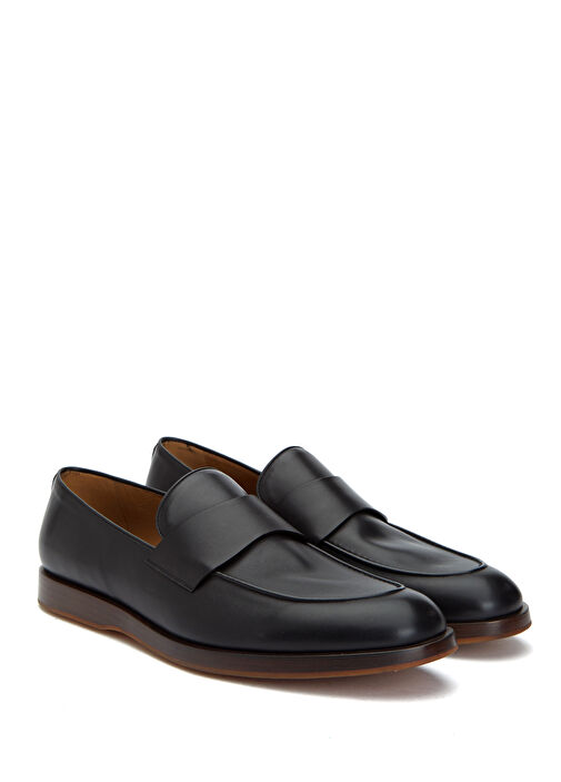 Siyah Erkek Deri Loafer - Görsel 3