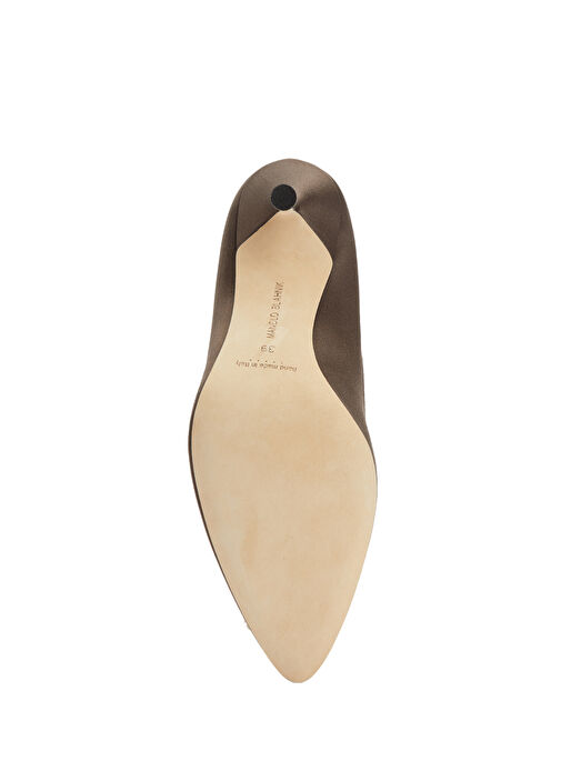 Hangisi Kahverengi Saten Topuklu Ayakkabı - Görsel 6