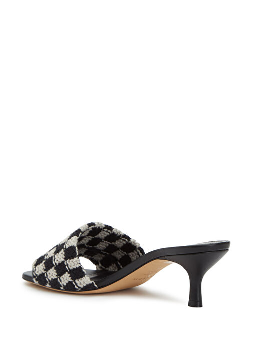 Kiton Kiton Siyah Kare Desenli Örgülü Kadın Terlik Sandalet & Terlik | Beymen Siyah - 4. görsel
