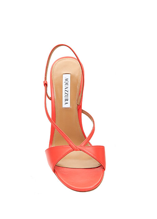 Kırmızı Kadın Deri Sandalet - Görsel 5