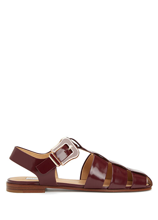 Bordo Kadın Sandalet - Görsel 2