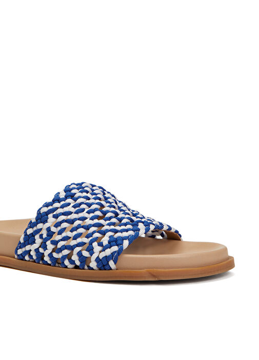 Saks Beyaz Kadın Terlik - Görsel 6