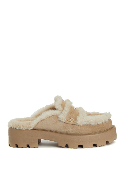 Yaneta Nude Kadın Deri Terlik - Görsel 2