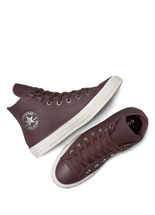 Chuck Taylor All Star Kahve Kadın Deri Sneaker - Görsel 6