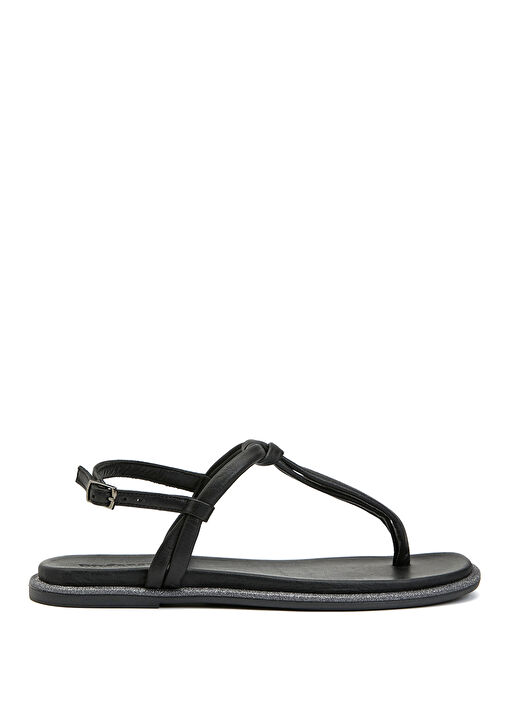 Divarese Divarese Siyah Kadın Deri Sandalet Beymen'de! Siyah - 2. görsel