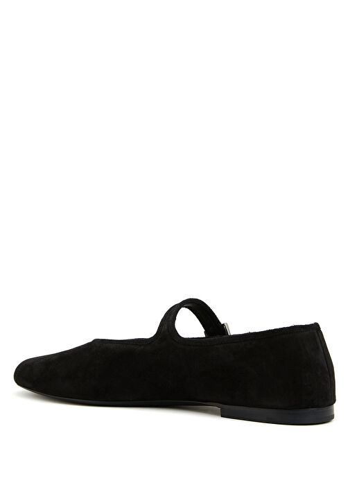 Bohem Siyah Deri Babet - Görsel 4