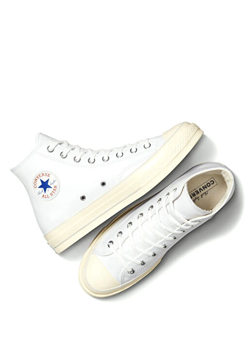 Chuck 70 Beyaz Kadın Deri Sneaker - Görsel 5