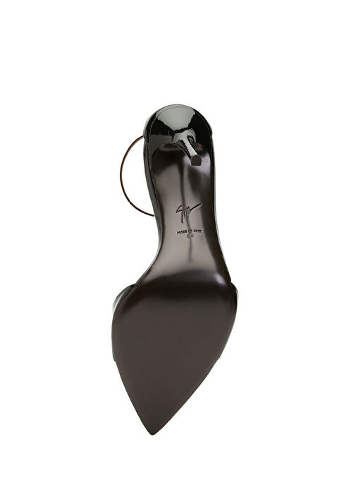 Siyah Kadın Deri Sandalet - Görsel 6