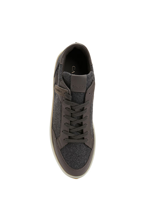 Gri Garnili Erkek Yün Sneaker - Görsel 5
