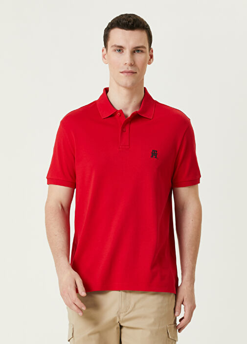 Tommy Hilfiger K rm z Erkek Regular Fit K rm z Polo Yaka T shirt 1495248 Beymen