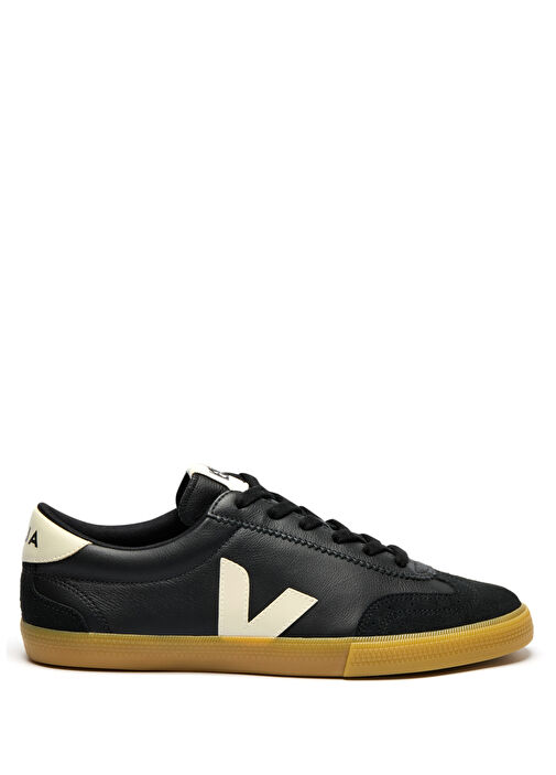 Volley Siyah Erkek Deri Sneaker - Görsel 2