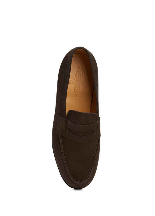 Kahverengi Bantlı Erkek Deri Loafer - Görsel 5