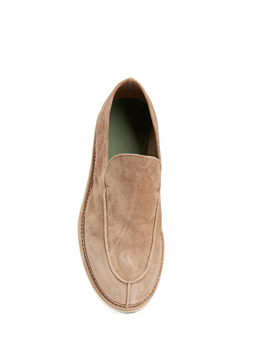 Koyu Bej Erkek Süet Loafer - Görsel 5
