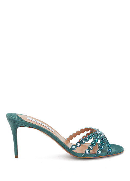 Aquazzura Aquazzura Tequila Turkuaz Kadın Deri Terlik Sandalet & Terlik | Beymen Turkuaz - 2. görsel