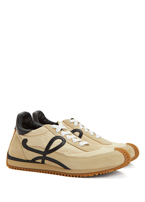 Bej Erkek Deri Sneaker - Görsel 3