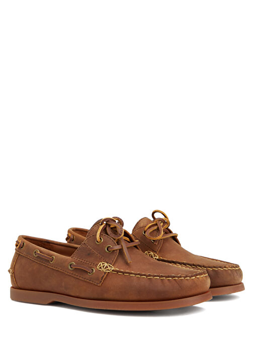 Kahverengi Erkek Deri Loafer - Görsel 3