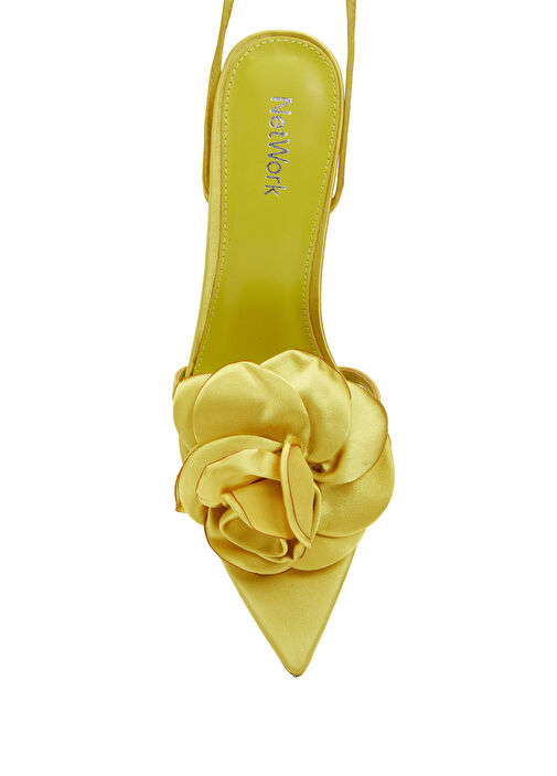 Network Network Sarı Kadın Saten Sandalet Beymen'de! Sarı - 5. görsel