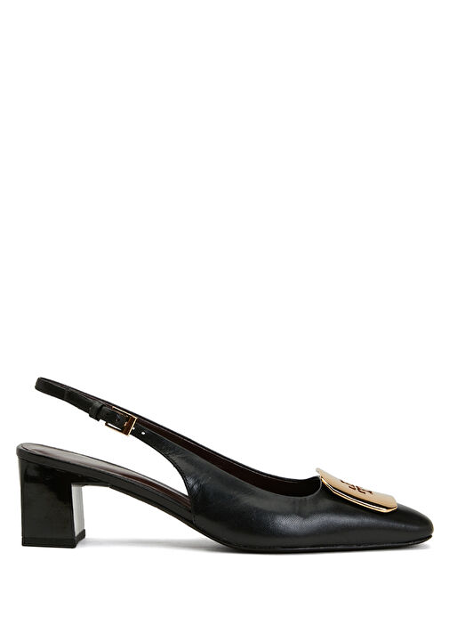 Georgia Siyah Deri Topuklu Ayakkabı - Görsel 2