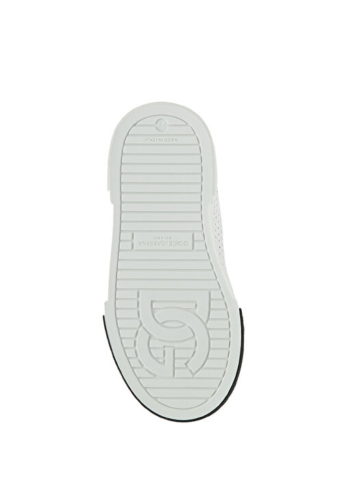 Siyah Beyaz Erkek Çocuk Deri Sneaker - Görsel 6