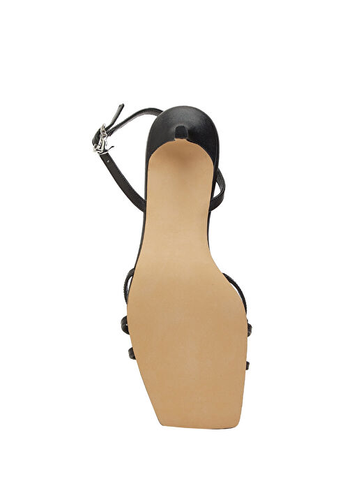 Beymen Club Siyah Beymen Club Deri Kadın Sandalet