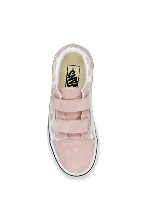 Old Skool V Pudra Unisex Çocuk Deri Sneaker - Görsel 3