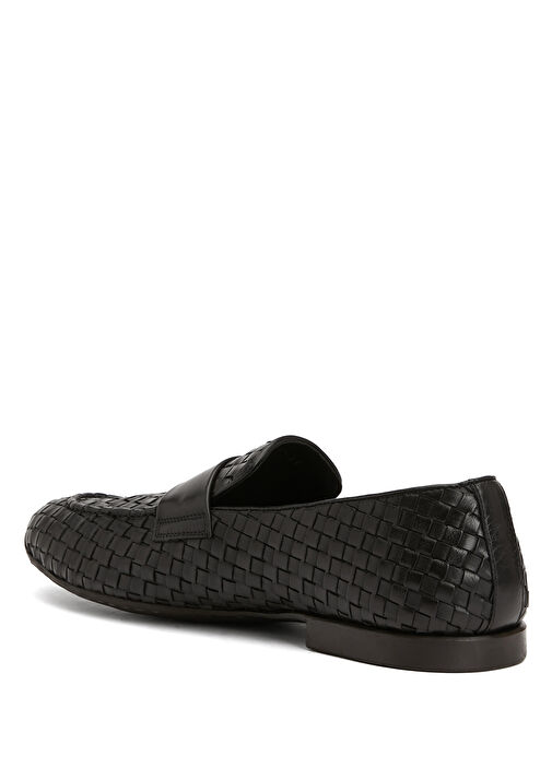 Siyah Erkek Deri Loafer - Görsel 4