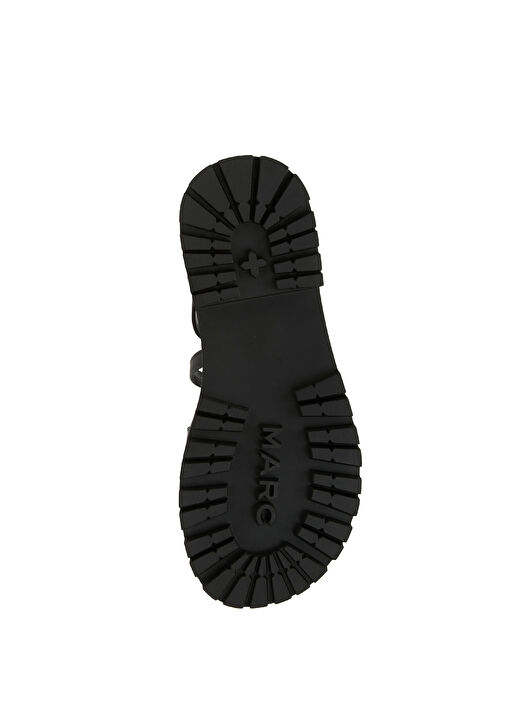 Siyah Kadın Deri Sandalet - Görsel 6