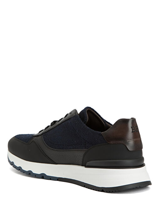 Siyah Erkek Deri Sneaker - Görsel 4