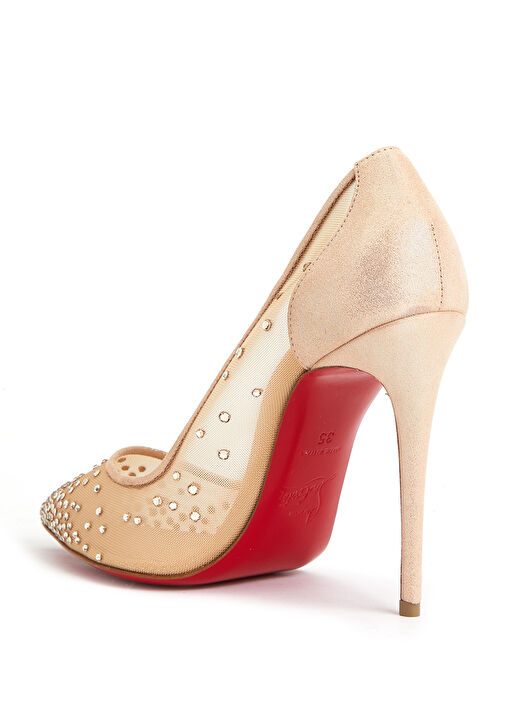 Follies Nude Mikro Taş İşlemeli Stiletto - Görsel 4