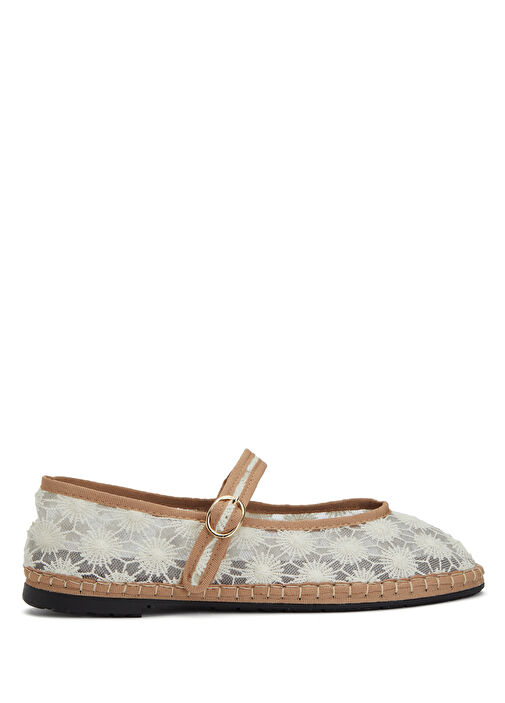 Flabelus Flabelus Taba Beyaz Pierre Beyaz Taba Organik Pamuk Babet | Beymen Taba Beyaz - 2. görsel