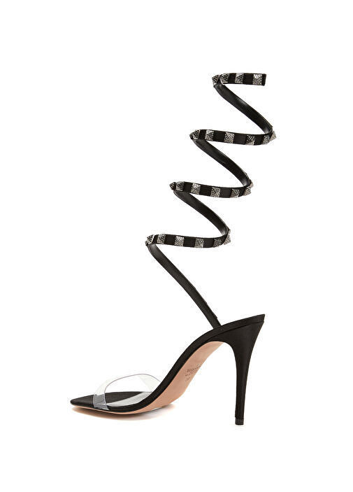 Rockstud Siyah Kadın Sandalet - Görsel 4