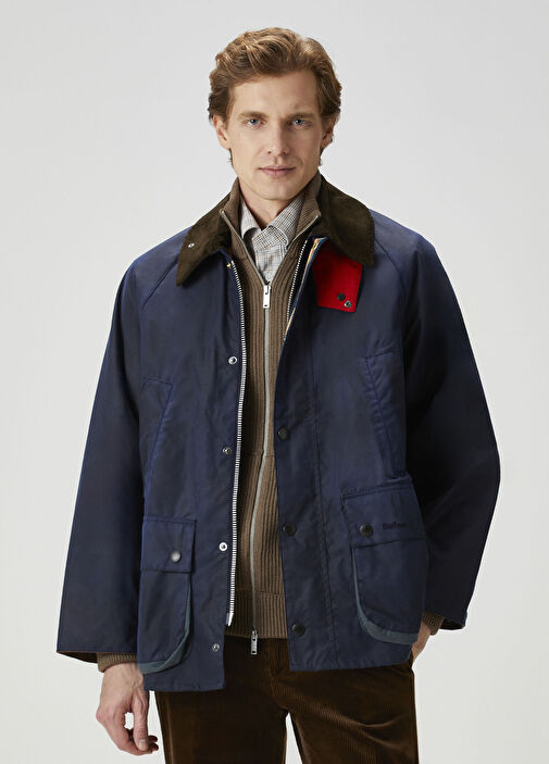 Black Paul Smith x Barbour Black Men Navy Blue Jacket 1841144 | Beymen