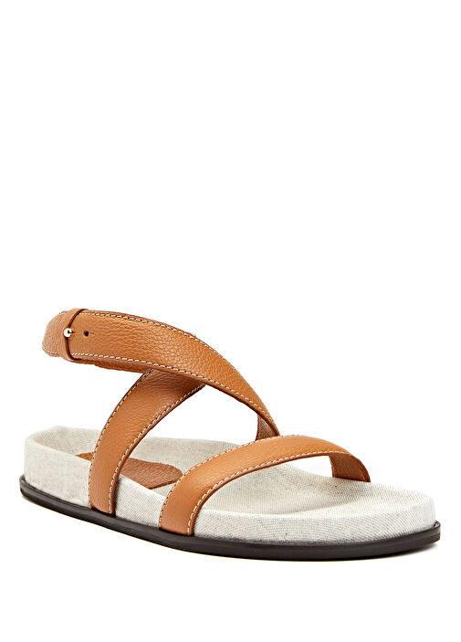 Taba Kadın Deri Sandalet - Görsel 3