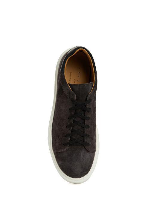 Kahverengi Erkek Deri Sneaker - Görsel 5