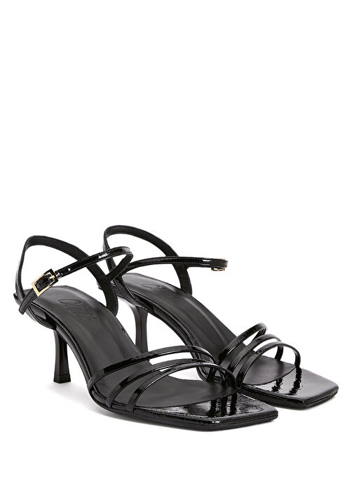 Siyah Kadın Deri Sandalet - Görsel 3