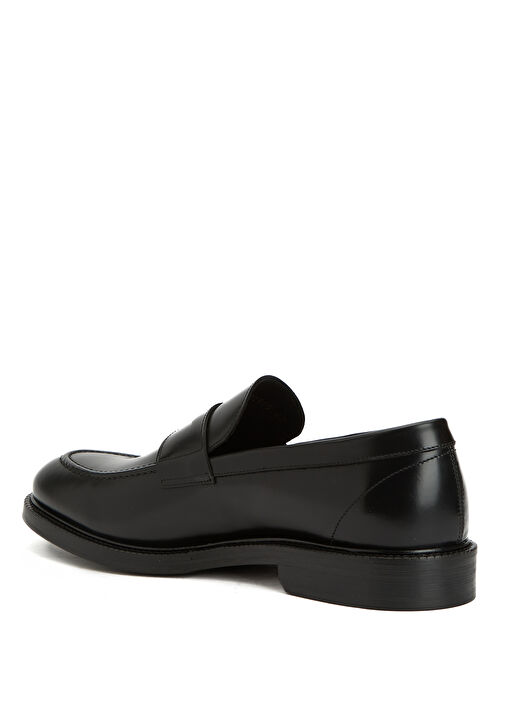 Siyah Bantlı Erkek Deri Loafer - Görsel 4