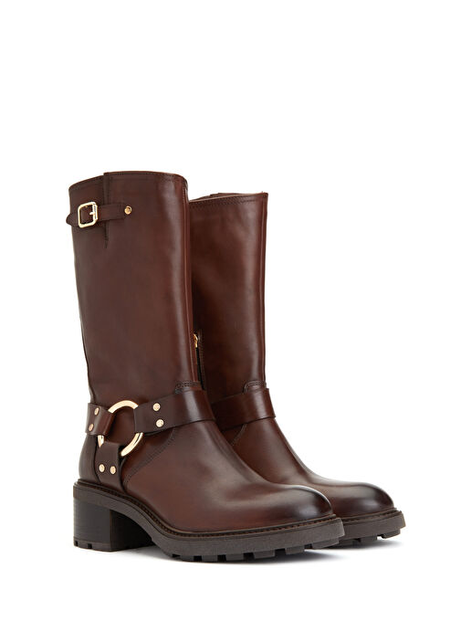 Divarese Divarese Kahverengi Kadın Deri Bot Beymen'de! Kahverengi - 3. görsel