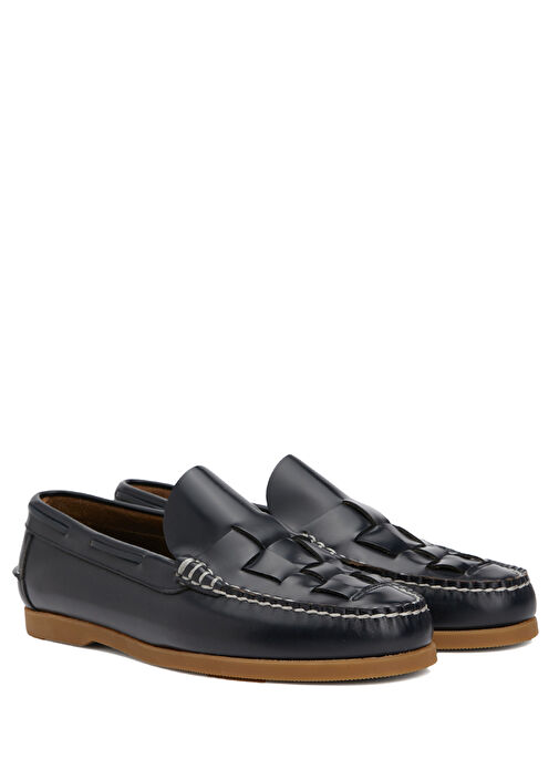 Nombela Lacivert Erkek Deri Loafer - Görsel 3