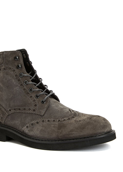 Antrasit Erkek Süet Bot - Görsel 7