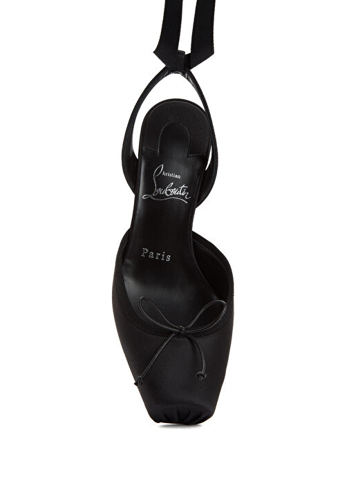 Cassia Siyah İpek Topuklu Ayakkabı - Görsel 5