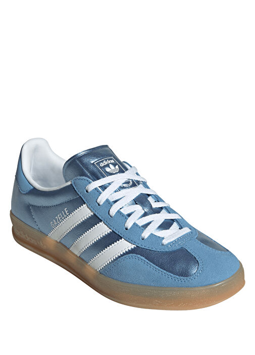 Gazelle Indoor Gri Kadın Deri Sneaker - Görsel 3