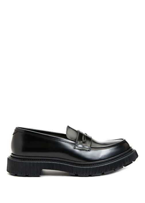 Adieu Siyah Adieu Deri Erkek Loafer