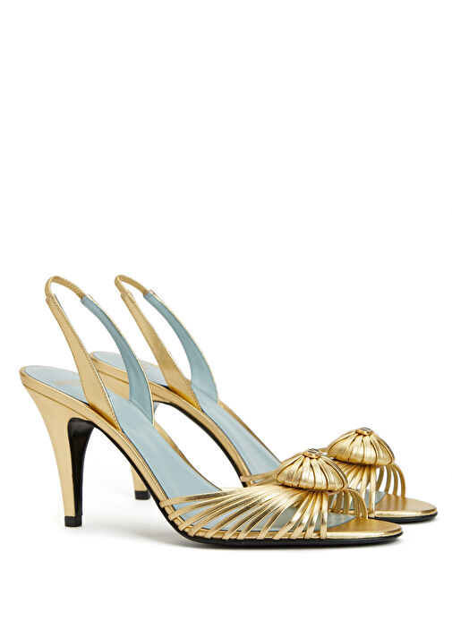 Gold Kadın Deri Sandalet - Görsel 3