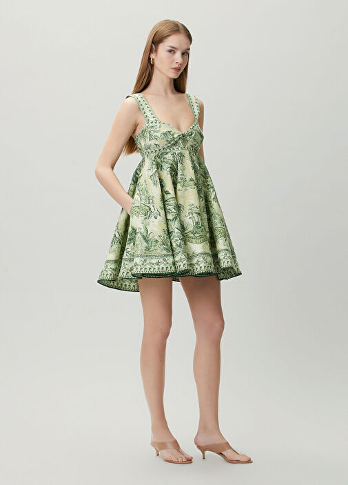 alemais green mini dress Long Dresses on Sale