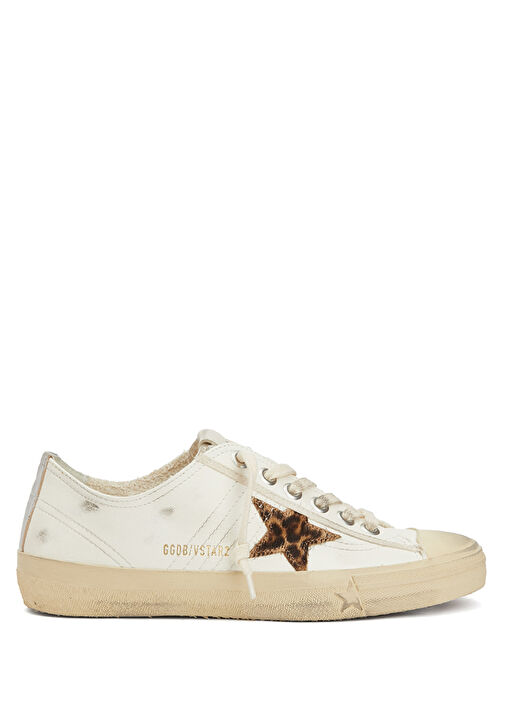 V-Star LTD Krem Kadın Deri Sneaker - Görsel 2