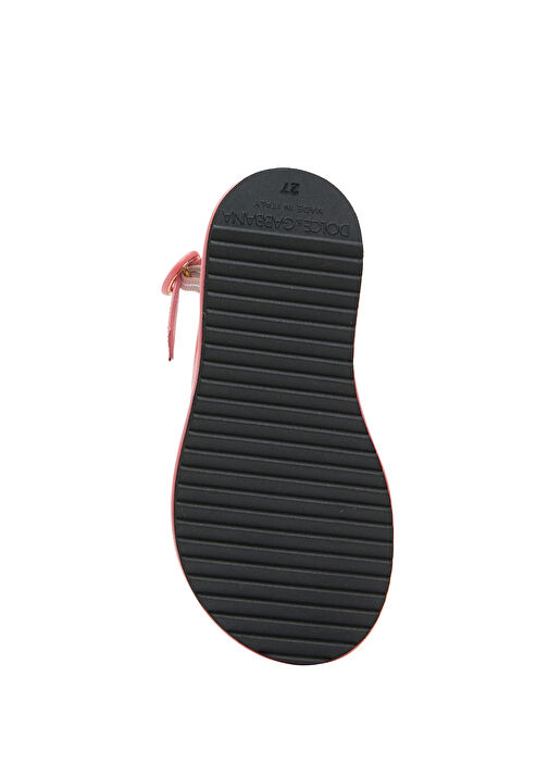 Pembe Kız Çocuk Deri Sandalet - Görsel 6