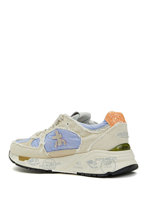 Mased Bej Mavi Kadın Sneaker - Görsel 4