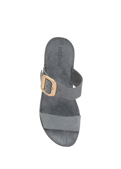 Mavi Kadın Deri Terlik - Görsel 5